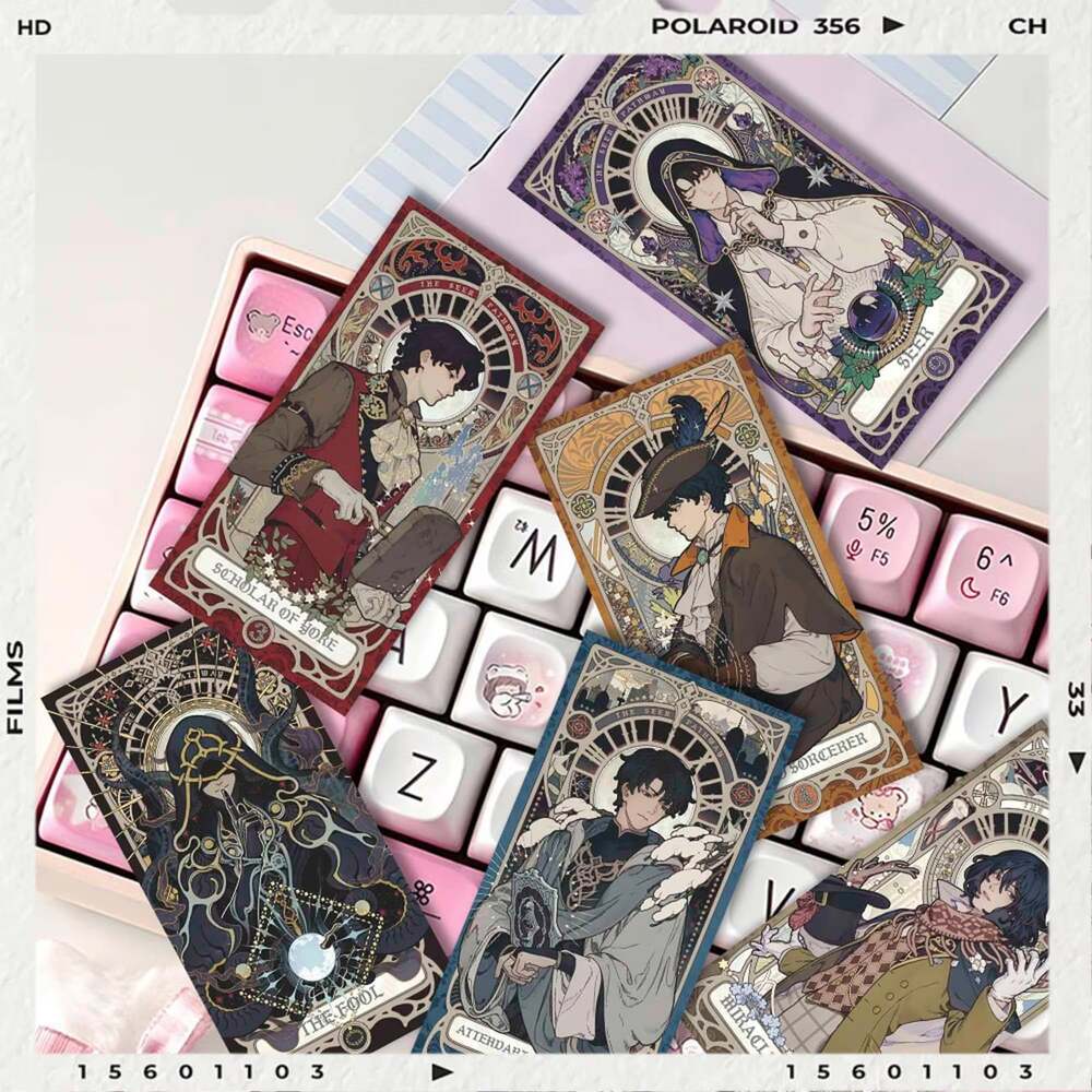 Lord of the Mysteries Klein Oracle Card Set - 10Pcs Fool LOMO Postcard Colored P